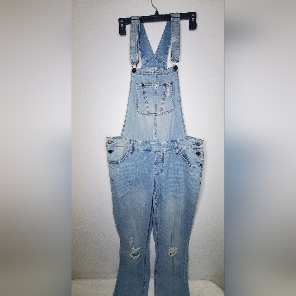 MOSSIMO jeans Size M Light Blue Denim Overalls Jumpsuit